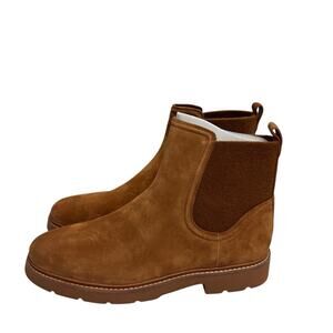 VINCE RUE SUEDE CHELSEA ANKLE BOOTS SIZE 9.5 WOMEN NEW WITH BOX RETAIL $395
